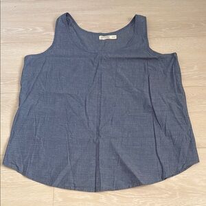3/$10 Faded Glory Blue Boxy Tank Top